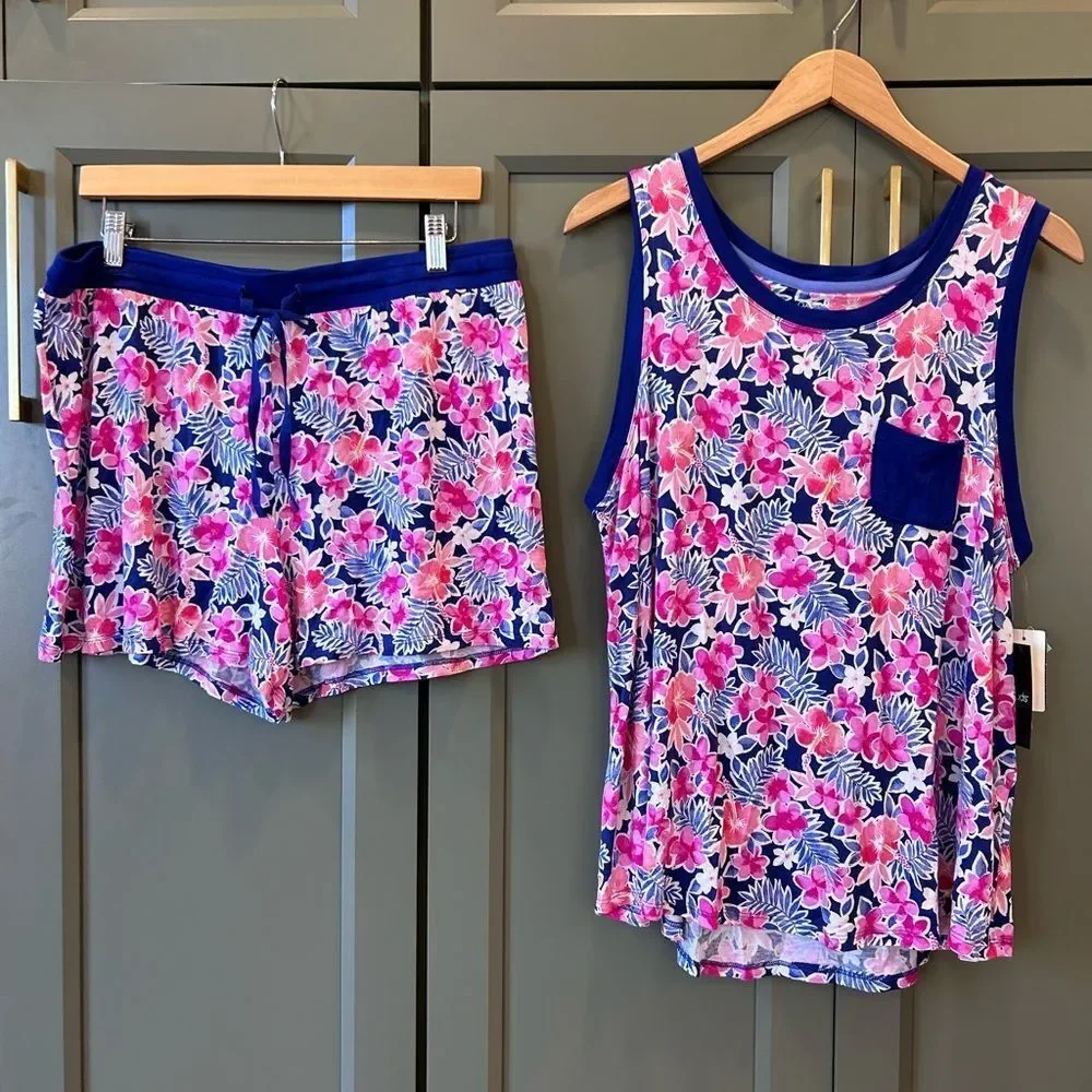 CuddleDuds Floral Shorts Pajama Set